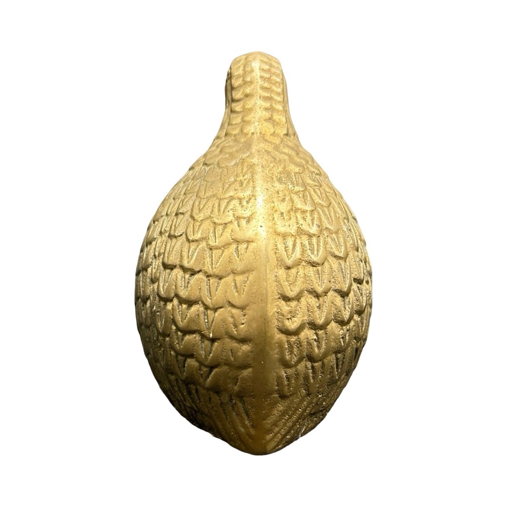 Vintage Gold Cast Metal Quail Partridge Bird Figurine Statue Paperweight 4.5" - Picture 5 of 14